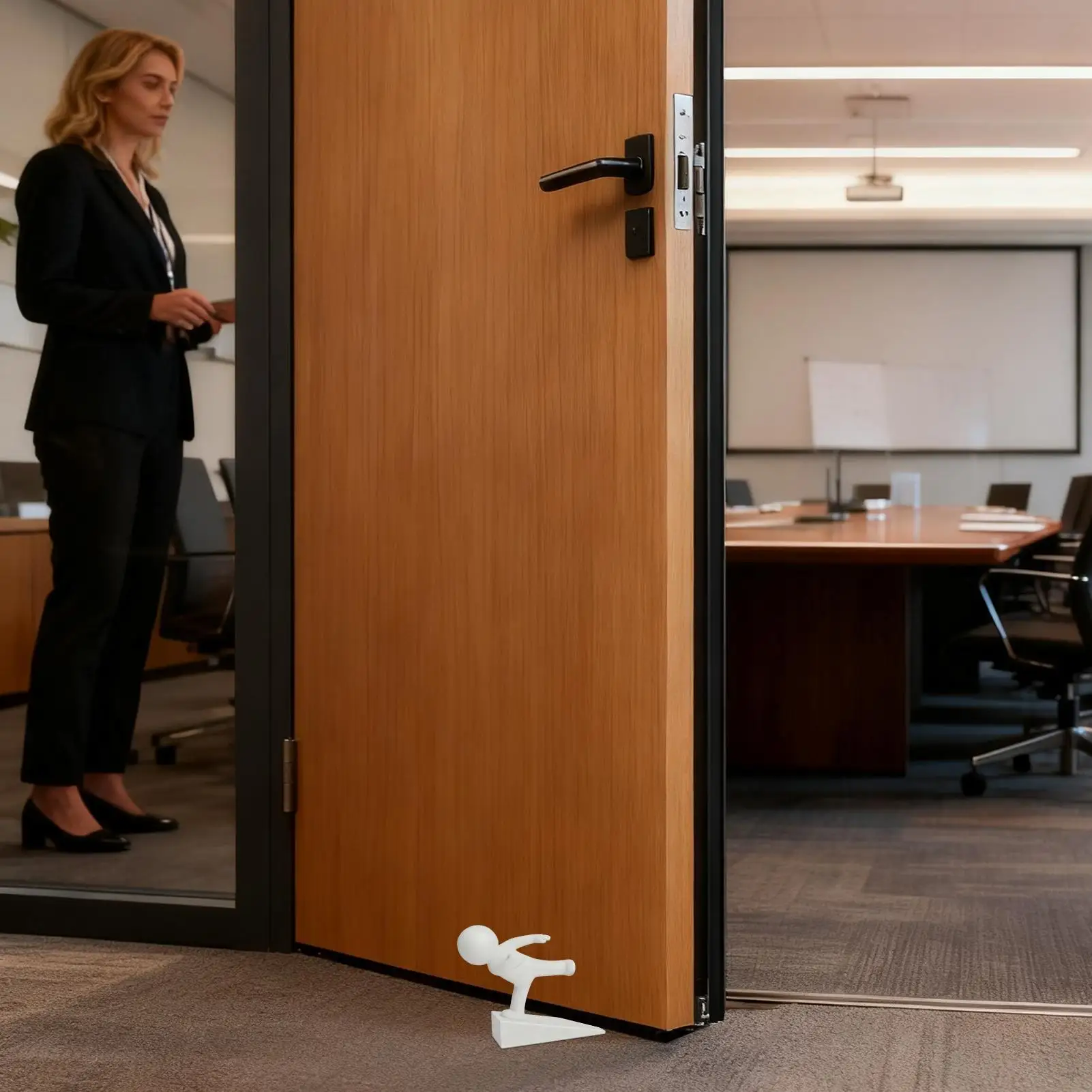 

Декоративный дверной стопор, устойчивый к царапинам, противоскользящий дверной стопор, клиновой напольный дверной стопор для домашнего офиса, пола, спальни, гостиной