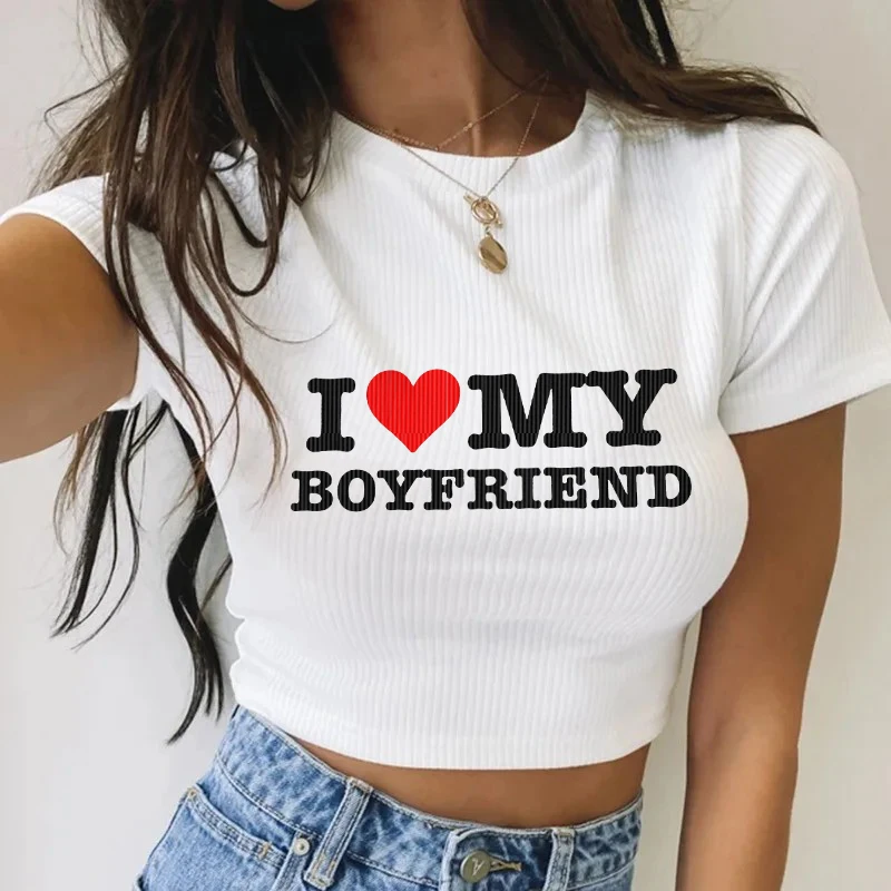 Y2k Crop Top Graphic Summer Cotton Retro T-shirt Women Vintage Short-sleeve Wax Printing T Shirts Solid Color Hip Hop Loose Tees