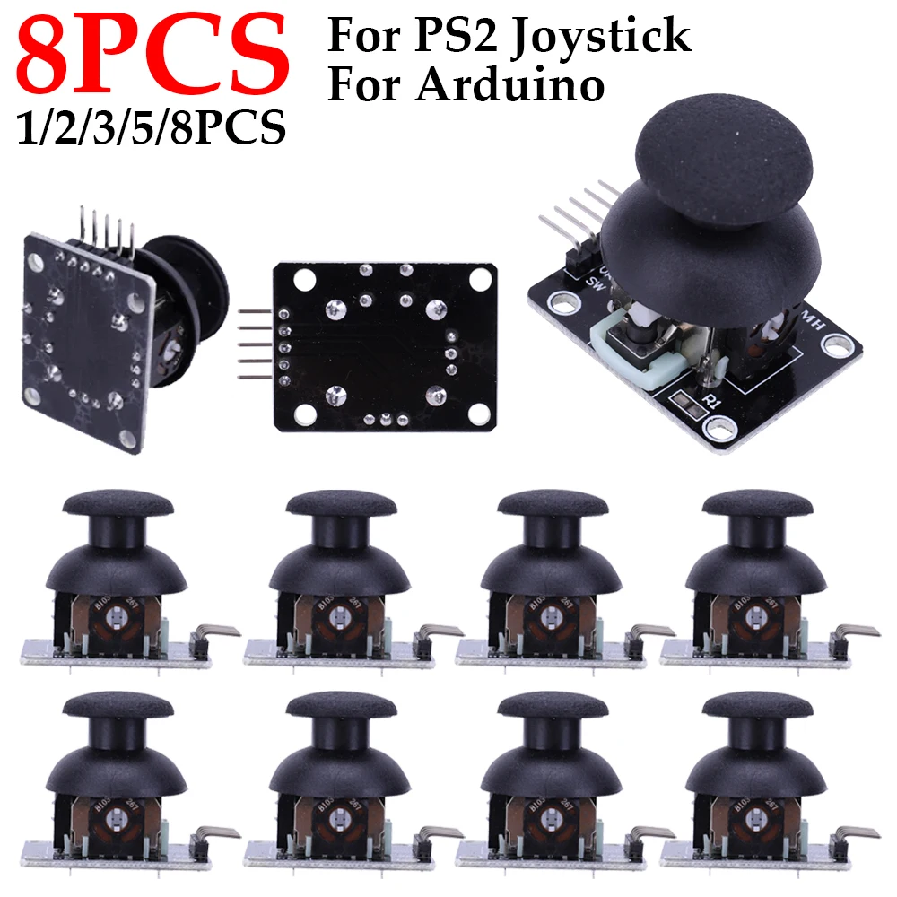 1-8PCS For Arduino Arduino Dual-axis XY Joystick Module Higher Quality for PS2 Joystick Control Lever Sensor KY-023 Rated 4.9/5