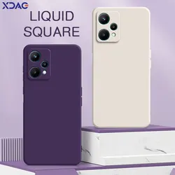 Square Liquid Silicone Case for OPPO K9s Realme 9 9i Pro SE Speed V25 5G Lens Protective 360 Shockproof Phone Cover Realme9 9Pro