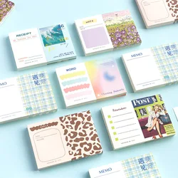 90 개/몫 메모 패드 재료 종이 여행 프로그램 정크 저널 Scrapbooking 종이 복고풍 배경 장식 용지