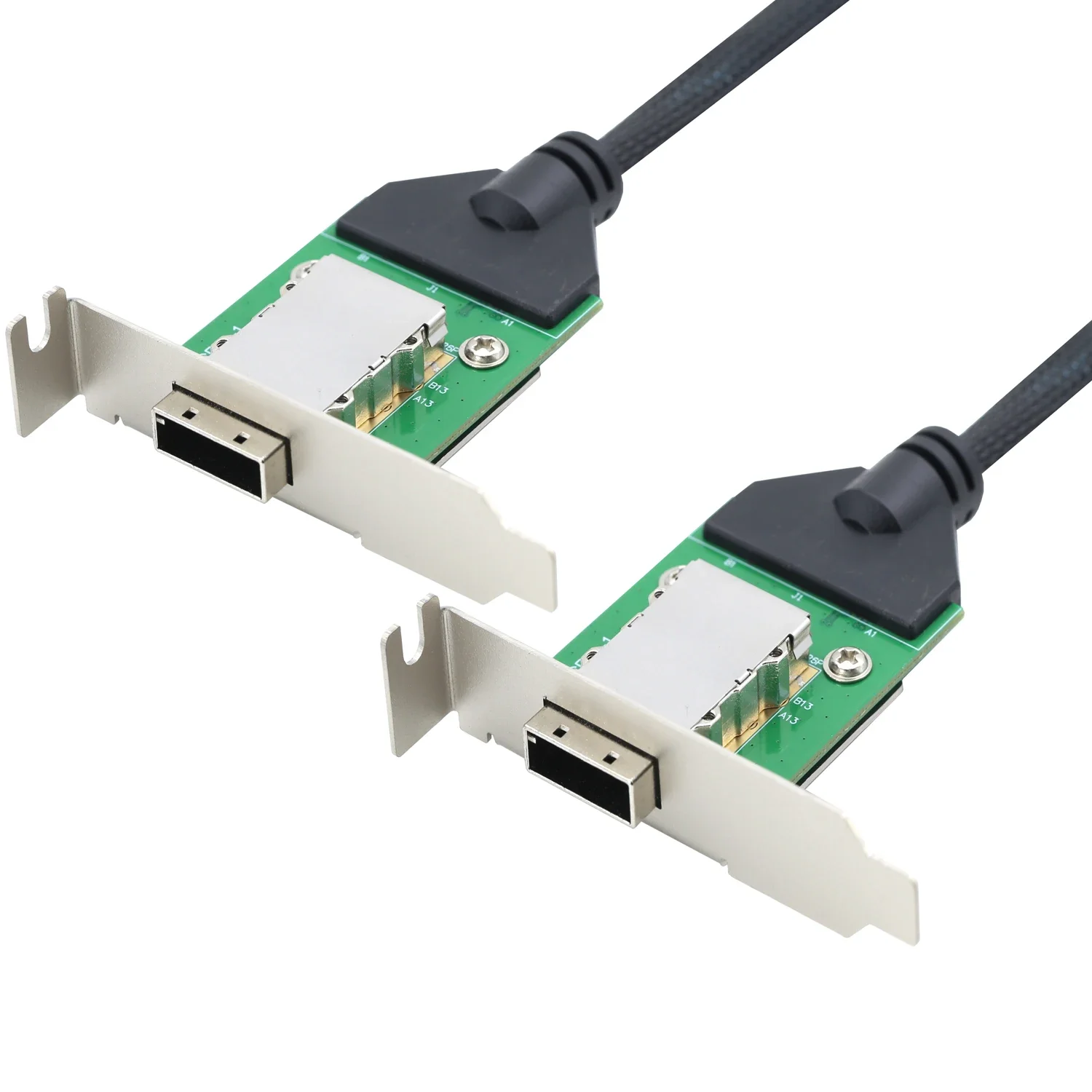 

Mini SAS HD SFF-8088 26P PCBA Female with Low Profile Bracket to SFF-8088 female 12Gbps External Impedance 30AWG cable adapter