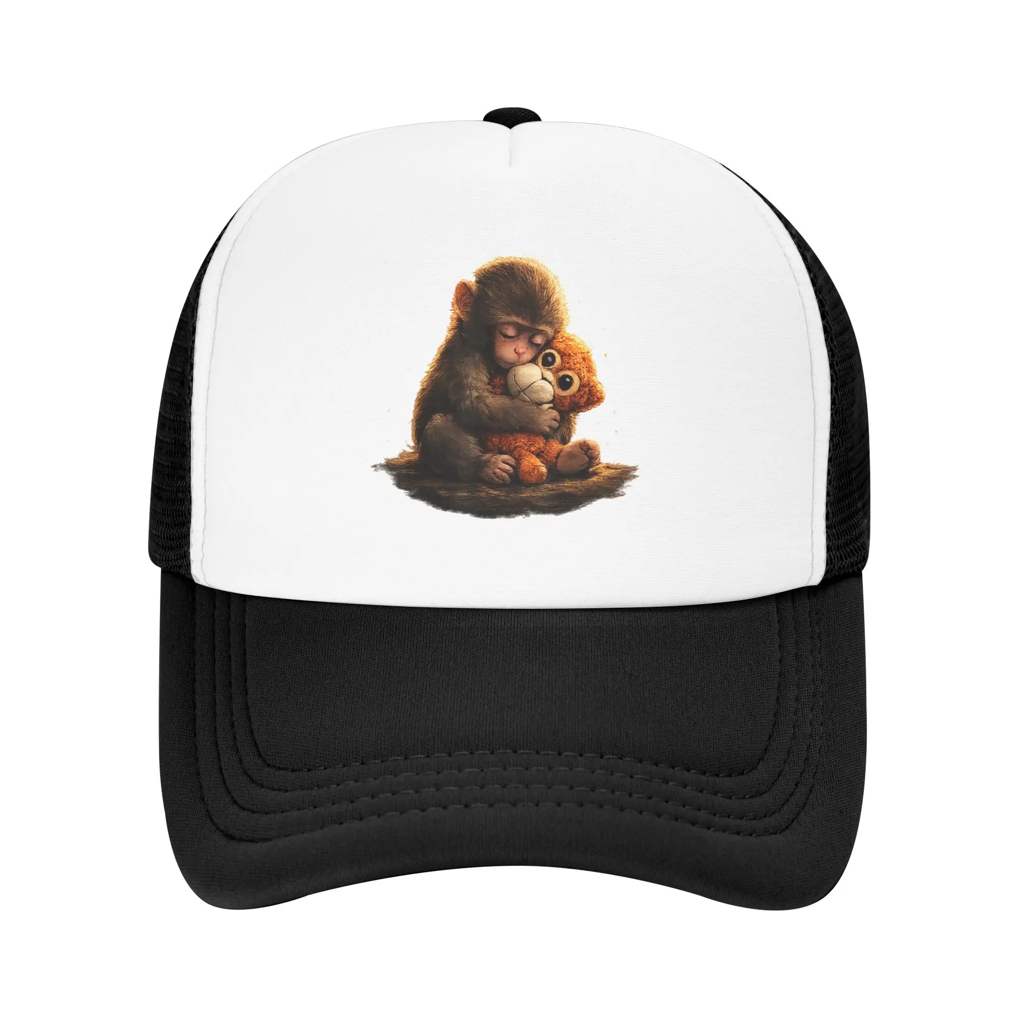 Cute Baby Monkey Punch Viral Zoo Japan Design Casual Baseball Cap Hunting Camping Hip Hop Hats Spring Street Style Baseball Caps