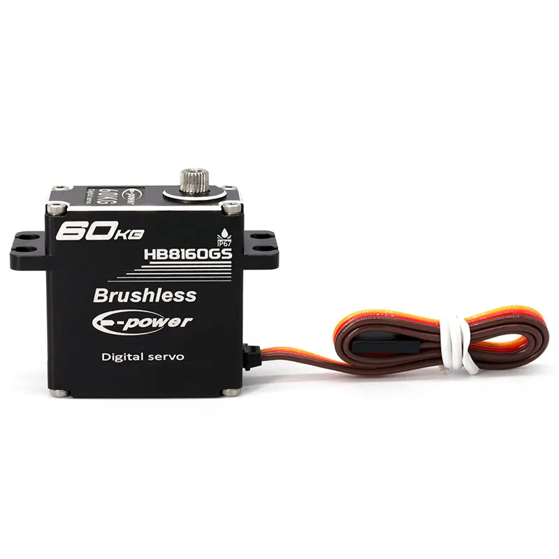 E-POWERRC 60 كجم مؤازرة بدون فرش 180 ° /270 ° 14 فولت مقاوم للماء ميتال جير عزم دوران عالي 1/8 1/10 RC الزاحف سيارة روبوت Traxxas Scx 10 جزء #5