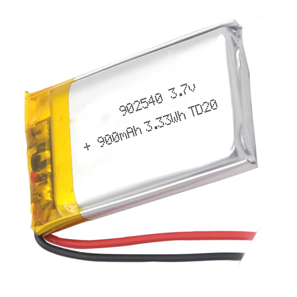 2/5/10/20 Pcs 3.7V 800mAh 902045 Lithium Polymer Ion Battery 2.0mm JST Connector