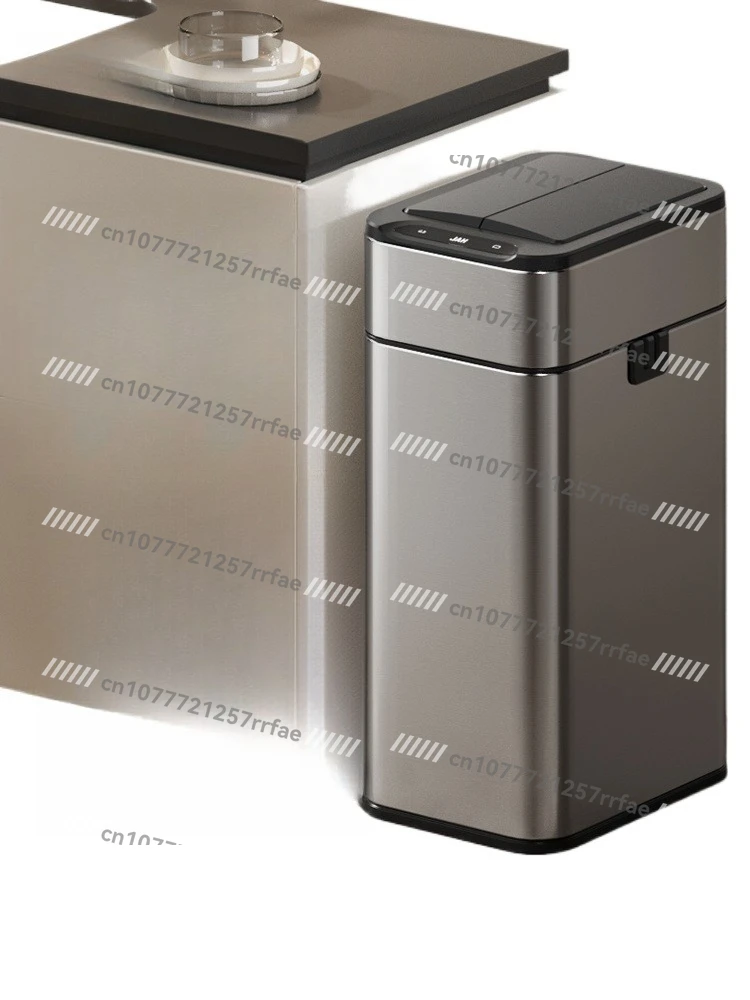 

Intelligent sensor trash can household bathroom with lid toilet kitchen living room
