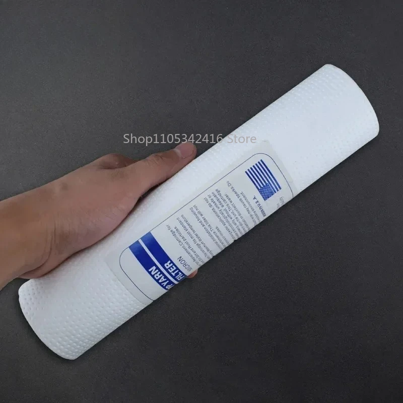 10 x 2.5 Inch PP Cotton Sediment Filter Cartridge, 1/2/4/10 Micron Water Filtration Replacement Insert