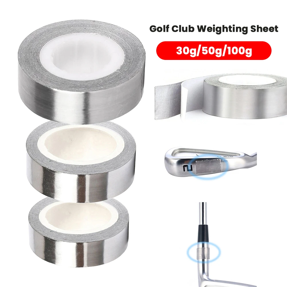 

Golf Club Adhesive Lead Tape Sheet Thick Weighted Tennis Racket Iron Putter Heavier Sticker Badminton Racket Lead Weight Tape
