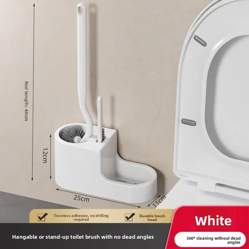 

Набор из 3 настенных туалетных ёршиков Batoom для труднодоступных мест, с длинной ручкой, для чистки унитазов