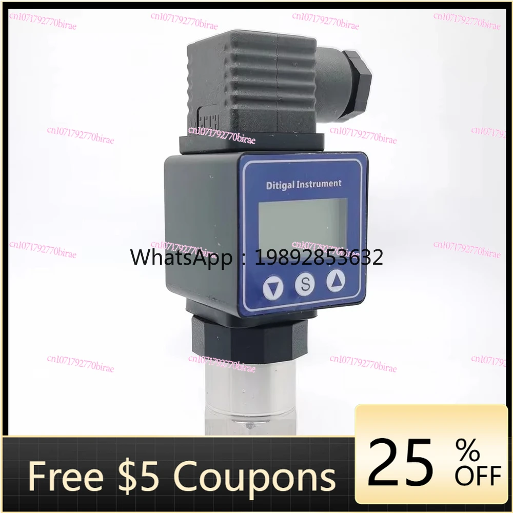 0-10Bar Multifunction Pressure Sensor Transmitter G1/4 DC 5V with Display for Hydraulic Control  Pneumatic Units in HVAC Systems