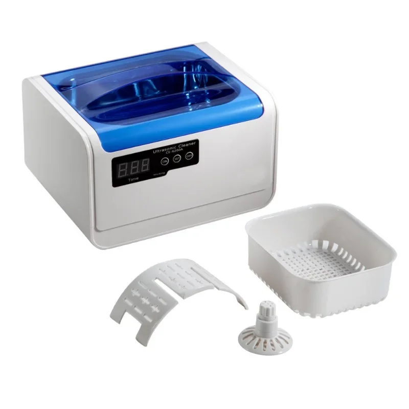 CE-6200A Ultrasonic Cleaner, Household High Power and Large Capacity Dentures Watch Glasses Cleaner