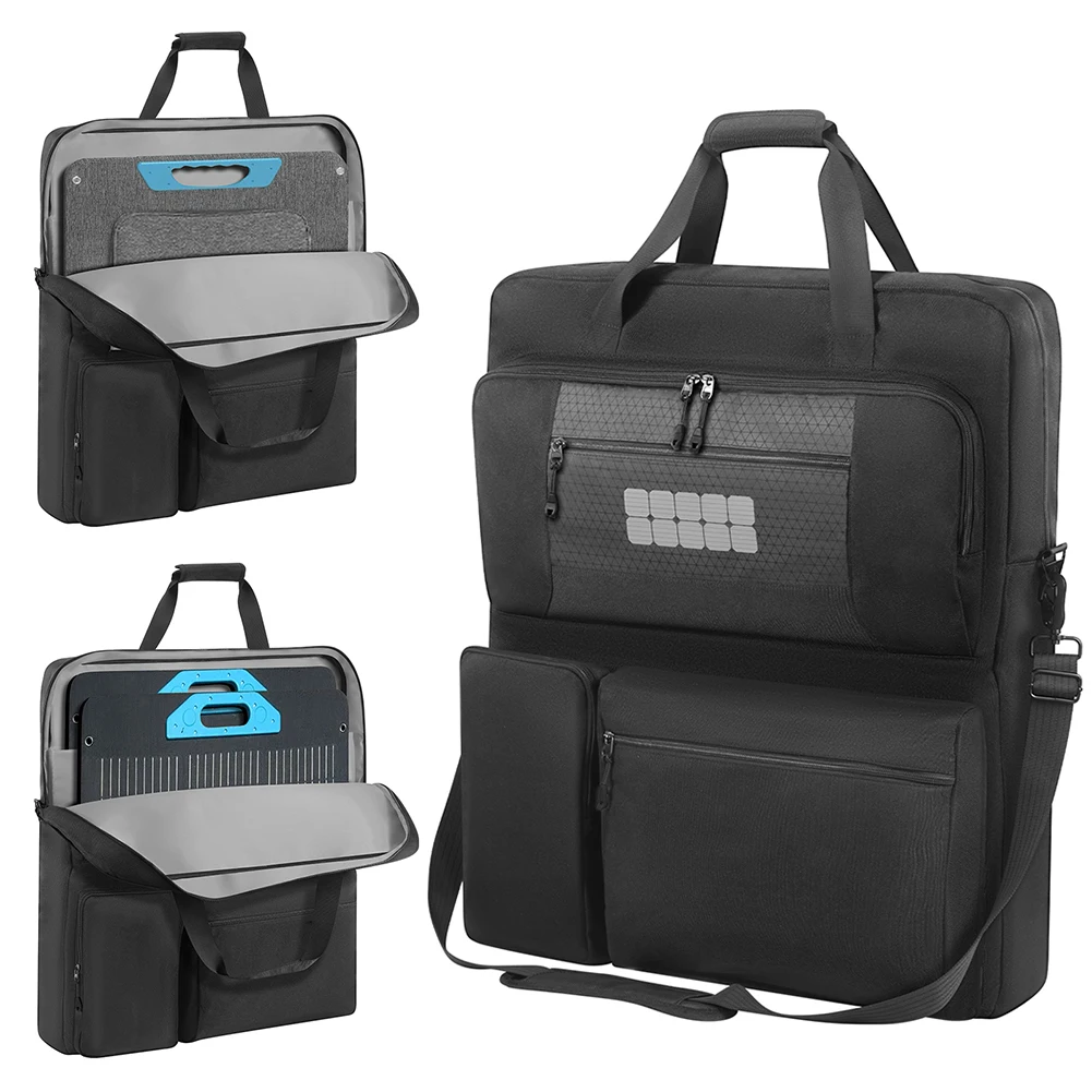 

Solar Board Protective Handbag Waterproof Portable Protection Shoulder Bag Multi-Pocket for Portable Solar/BLUETTI 100W & 200W