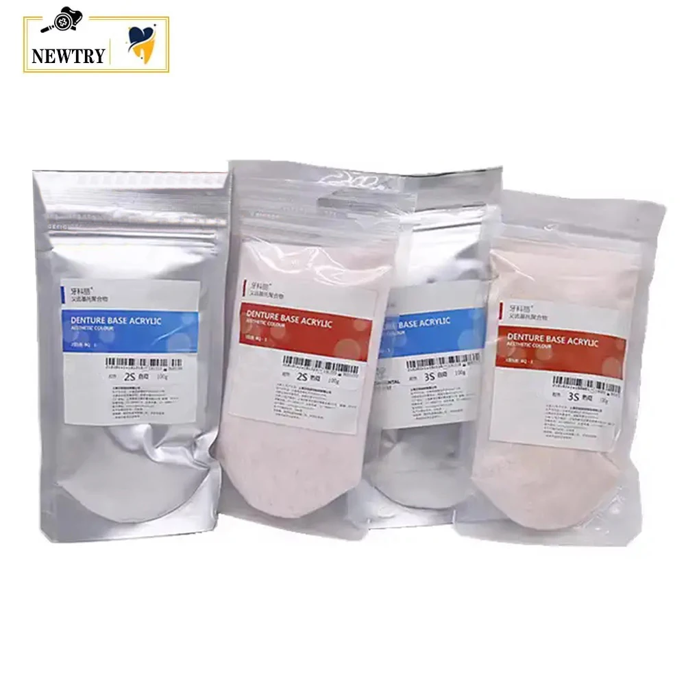 

200g Bionic Denture Base Resin Powder Biomimetic Blood Streak SND PMMA Dental Lab Technician Acrylic Tooth Materials Latest MFG