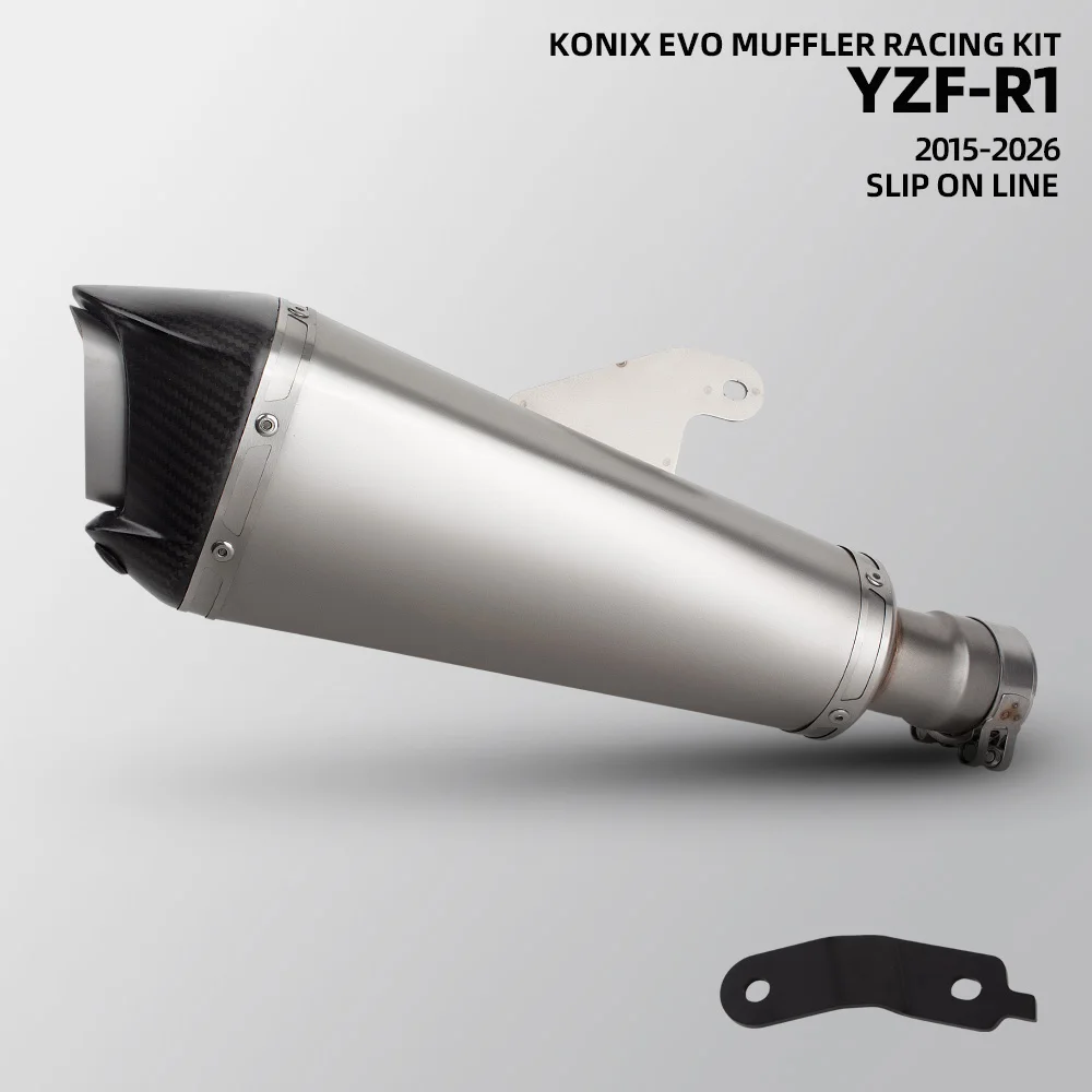 R1 Exhaust Muffler For Yamaha YZF-R1/R1M MT10 MT10SP MT-10/SP 2015-2026 Motorcycle Slip on Line Exhausts Pipe Racing Kit