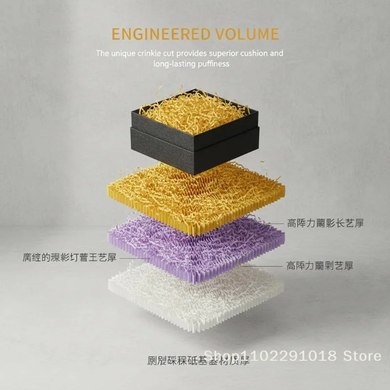 Crinkle Paper Fillers 50g 250g for Valentines Day Gift Packaging Shredded Paper Grass Basket Decor Soft Protective Cushion