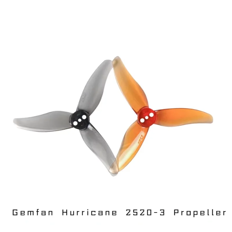 Gemfan Hurricane 2520 2.5inch 3-Blade PC Propeller 8Pairs (8CW+8CCW) for FPV Freestyle Drone 1106 1404 1507 Motor Upgrade - view 2