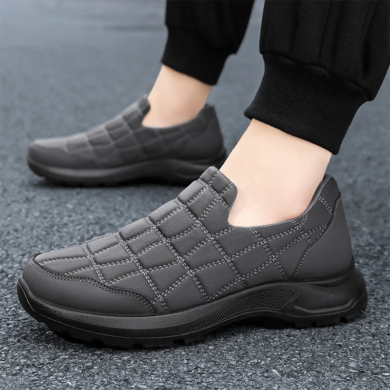 

Обувь для стариков, осенняя обувь, кроссовки, удобная мужская обувь для прогулок, прогулочная обувь на открытом воздухе, долговечная безлопастная рабочая обувь