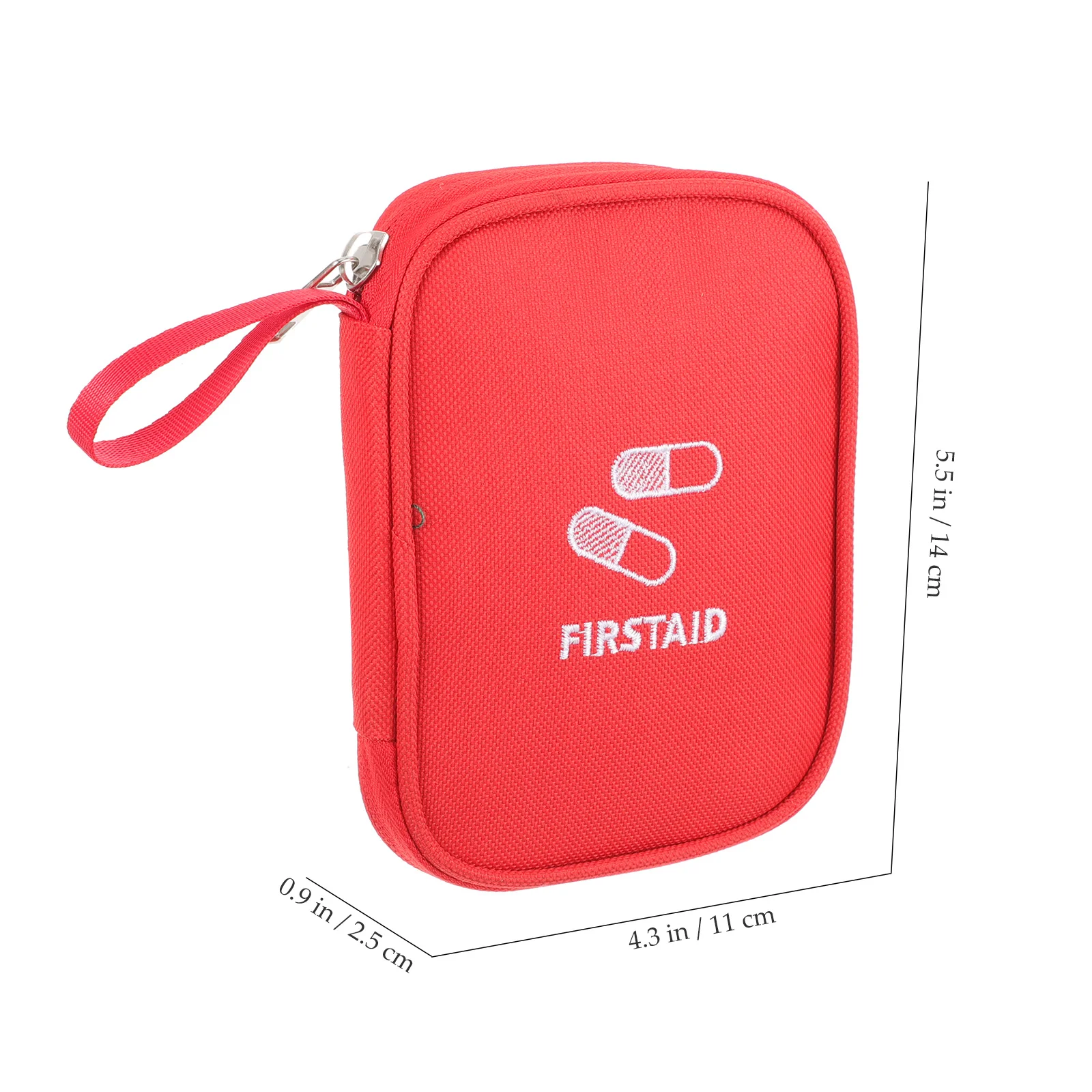 حقيبة إسعافات أولية محمولة صغيرة من قماش أكسفورد حقيبة منزلية لتخزين الأدوية والمشي لمسافات طويلة في الهواء الطلق ومستلزمات السفر والتمريض خفيفة الوزن