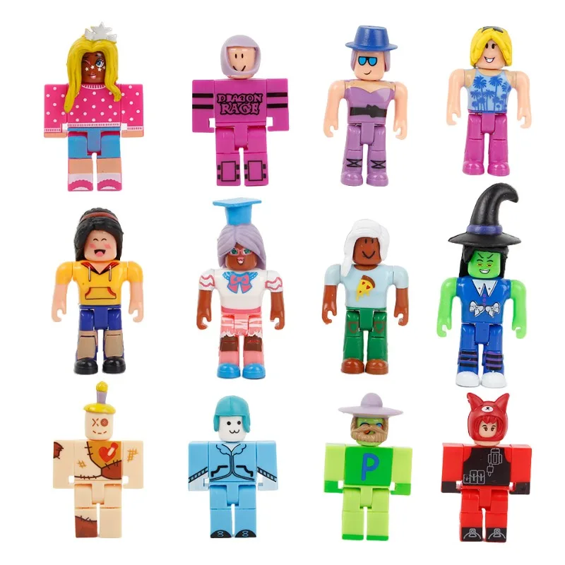 Roblox الكرتون لطيف الإبداعية الطرفية الفتيان والفتيات الحب تجميعها لعبة غرفة الديكور المورد 6-8 سنتيمتر 12 قطعة/المجموعة