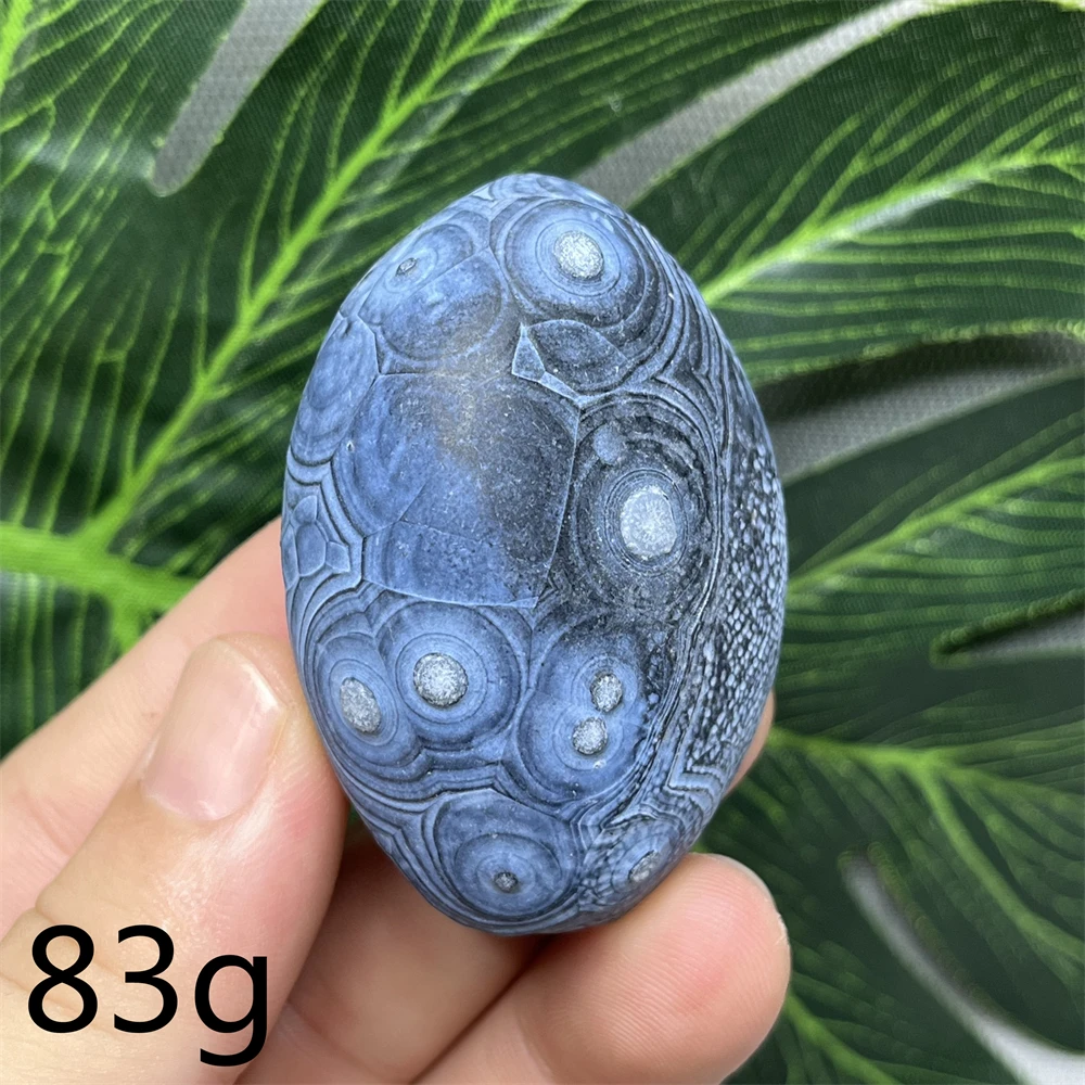 Desert Meteorite Agate Natural Original Mineral Specimen Black&Blue Palmstone Rune Pattern Super Spiritual Energy Healing