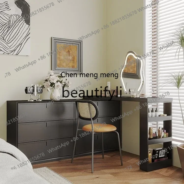 

D178 Modern chest bedroom dresser storage cabinet integrated table retractable multifunctional bedroom