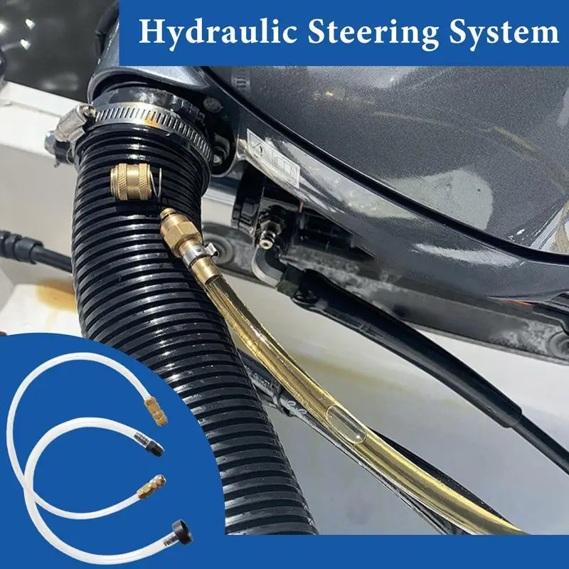 

Boat Steering System Steering Fluid Filler Tube Kit Professional Hydraulic Outboard Steering Kit Quick Emptyiny Marine