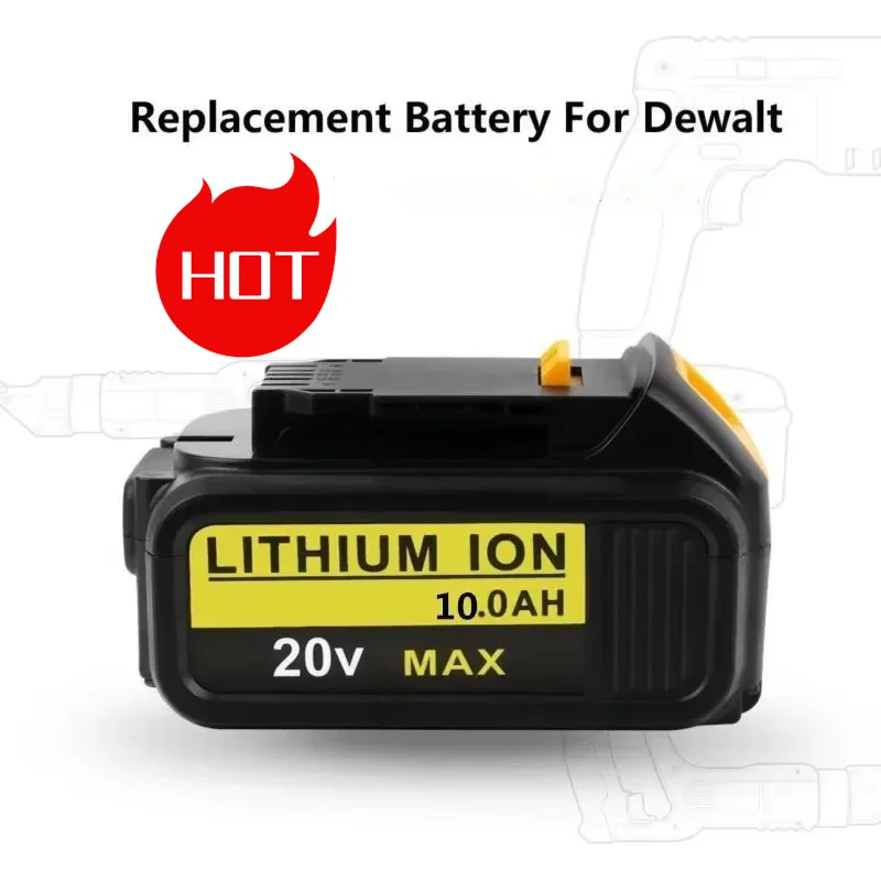 

3PCS 20V 10,000mAh Replacement Battery for DeWalt DCB206/DCB205/DCB204 – High-Capacity Power Tool Battery Pack | Fast Shipping