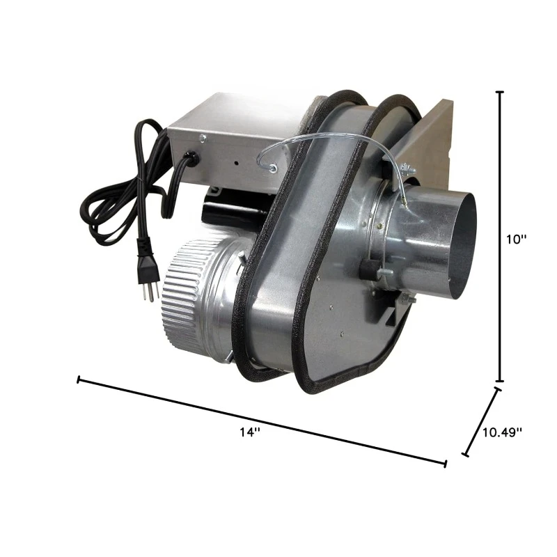 Zero Maintenance DEDPV Dryer Duct Booster Fan with Automatic Activation