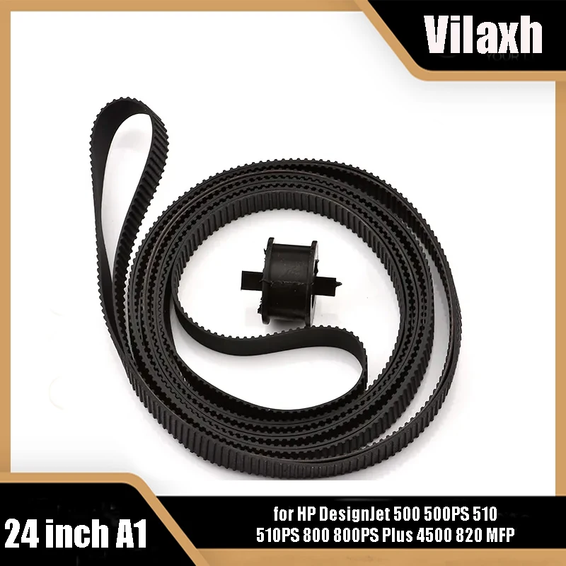 

Vilaxh C7769-60182 Carriage Belt with Pulley 24 inch A1 for HP DesignJet 500 500PS 510 510PS 800 800PS Plus 4500 820 MFP