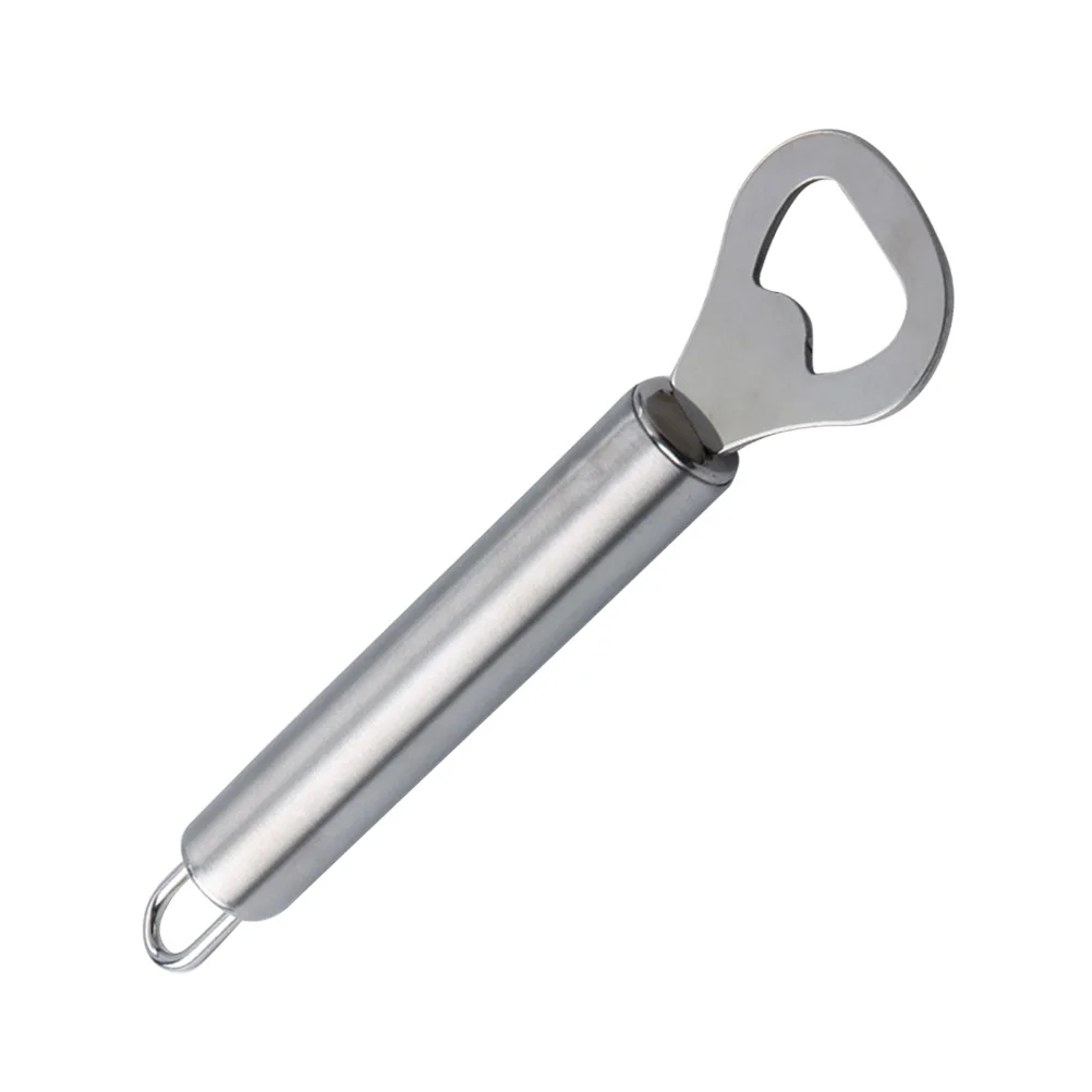 

Stainless Steel Bottle Opener Strong Long Handle Comfortable Grip Practical Metal Beer Bottle Opener Easy Carry