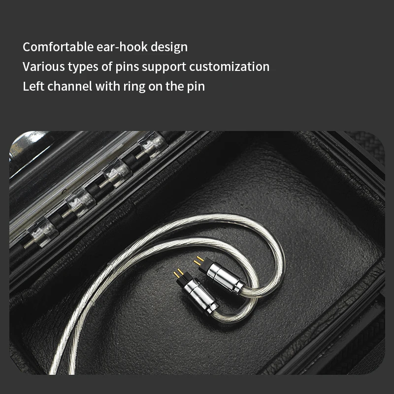 YONGSE BlackBear WhiteBear 6N Monocrystalline Copper Silver Plated Upgrade Earphone Cable Gold Plated Plug for 7HZ TANGZU SIMGOT