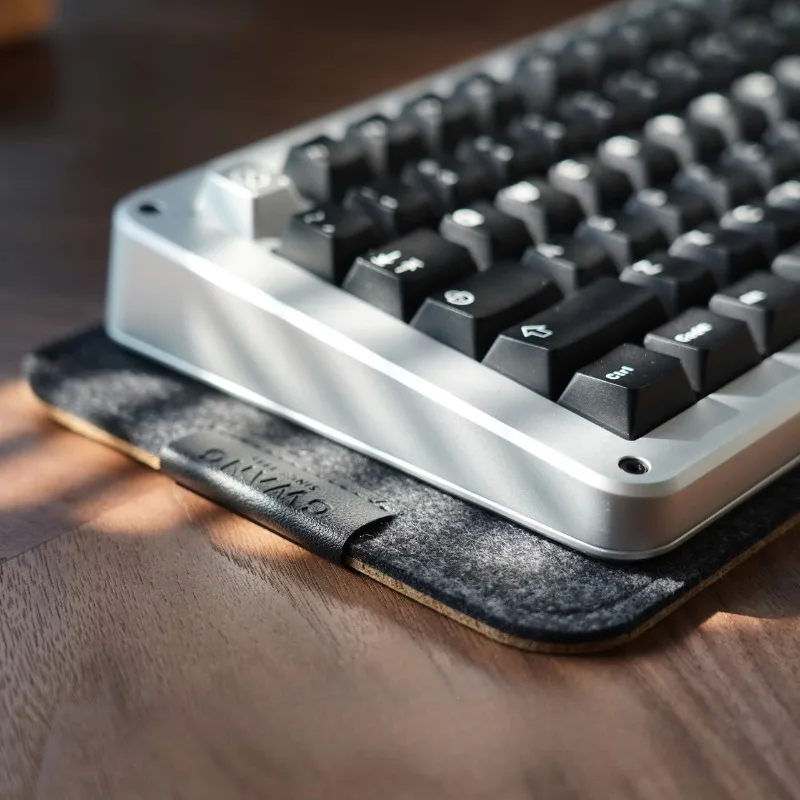 

Cork & Felt Anti-Vibration Desk Mat Noise Reducing Pad for Keyboard Office Typing Sound Dampener Non-Slip Wrist Rest for Gaming