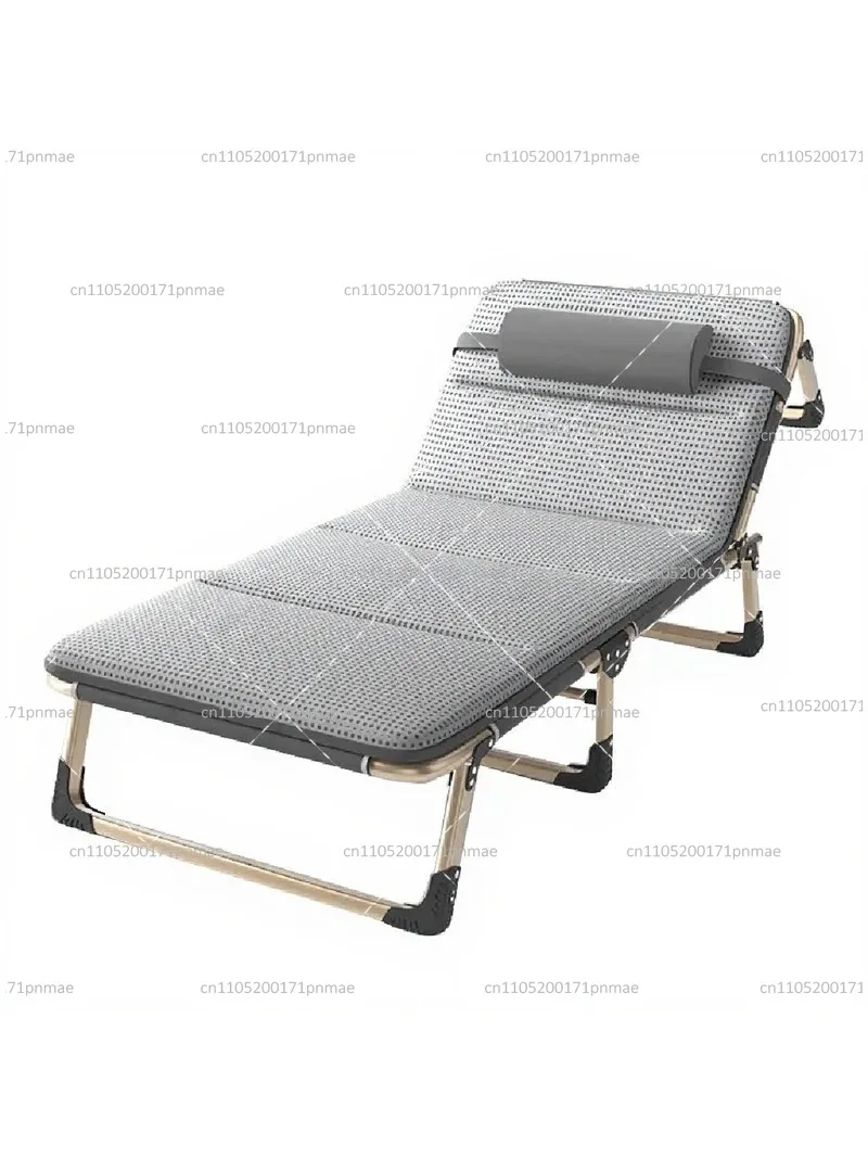 Metal Folding Single Bed Modern Office Portable Bed Adjustable Chair Mattress for Camping Outdoor view 2