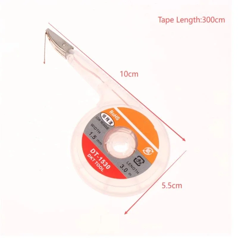 جديلة ديسولديرينغ قوية 1.5/2.0/2.5/3.0/3.5 مللي متر عرض 3 متر طول شفط القصدير لحام مزيل الفتيل سلك بغا أداة إصلاح لحام #6