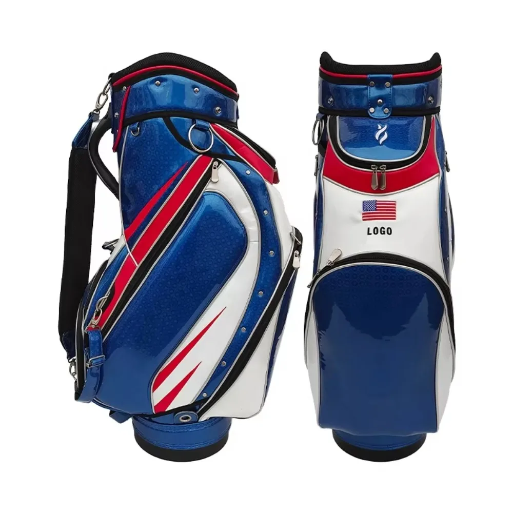 Classic American Custom PU Leather Employee Travel Golf Bag