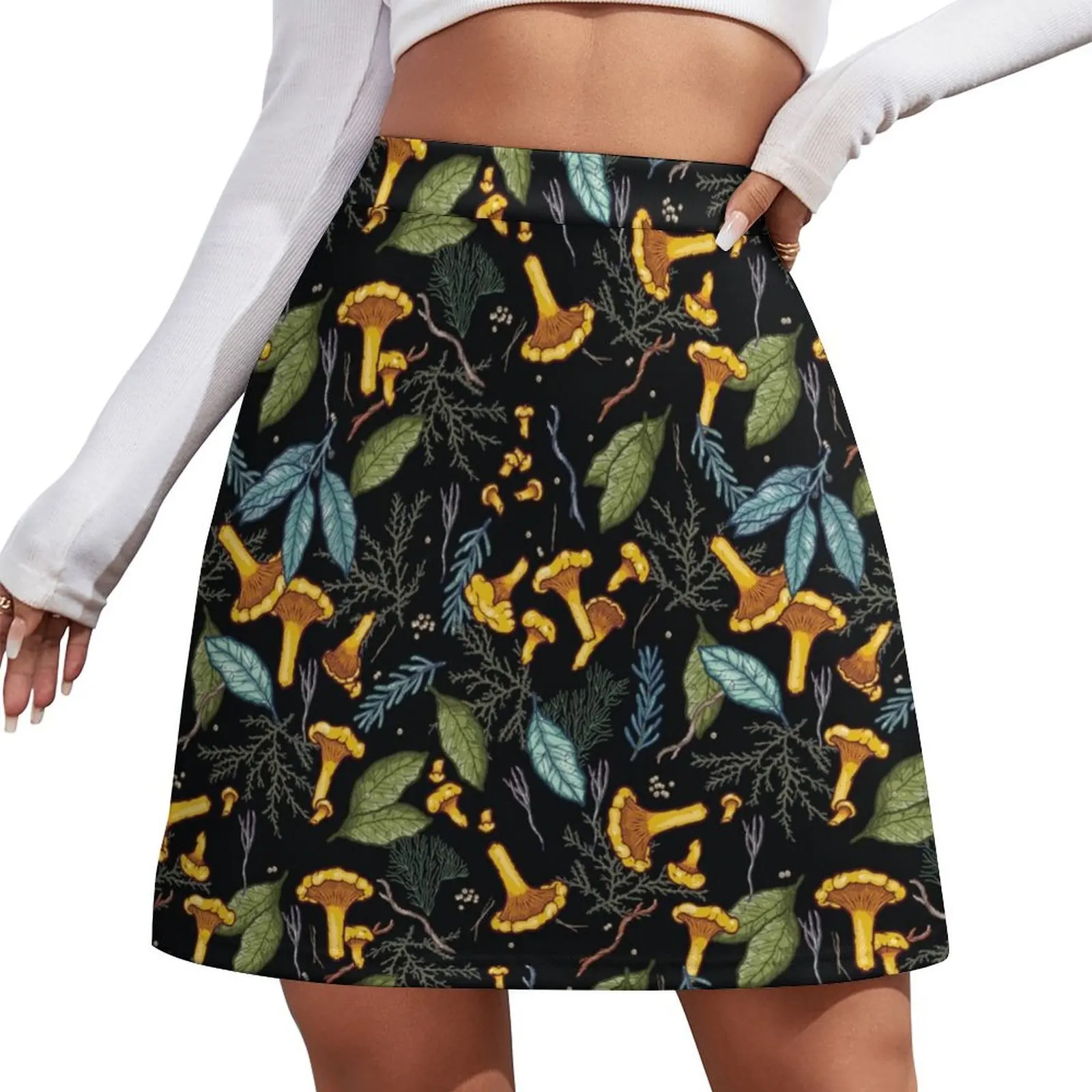 

Dreamy chanterelle forest Mini Skirt School uniform dress luxury clothes women