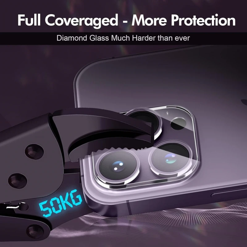 5Pcs Clear Protective Glass for iPhone 15 14 13 12 11 Pro XS Max Mini Camera Lens Protector for iPhone X 11pro Max 15 Pro Max