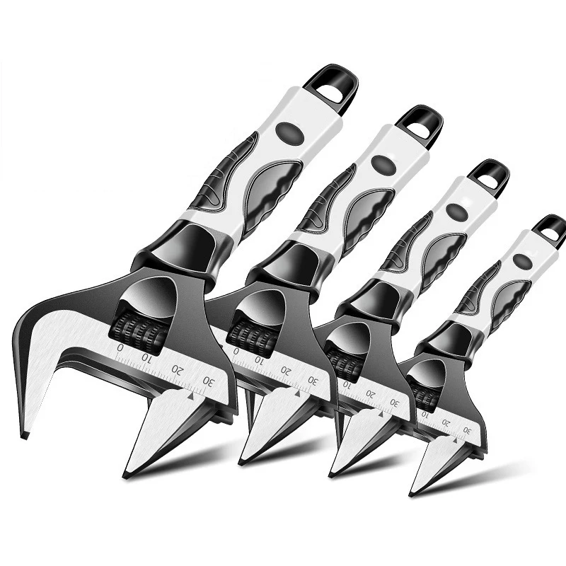 

Large Opening Adjustable Wrench 6-12 Inch Short Handle Bathroom Wrench Household Plumbing Repair Hand Tools Multitool