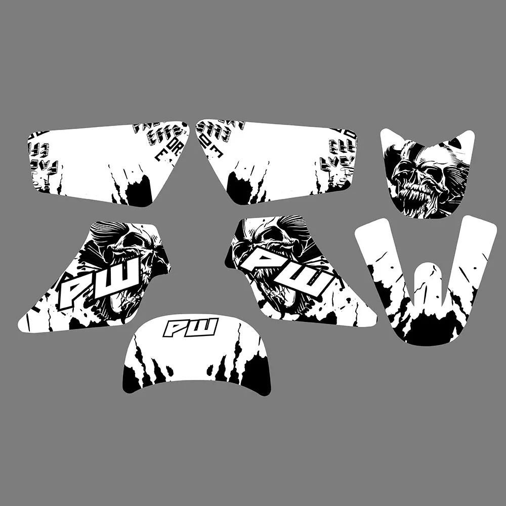 NICECNC دراجة نارية ملصق لياماها PW50 PW 50 PIT جميع السنوات هدية الرسومات خلفية ملصقات مصورة عدة تخصيص