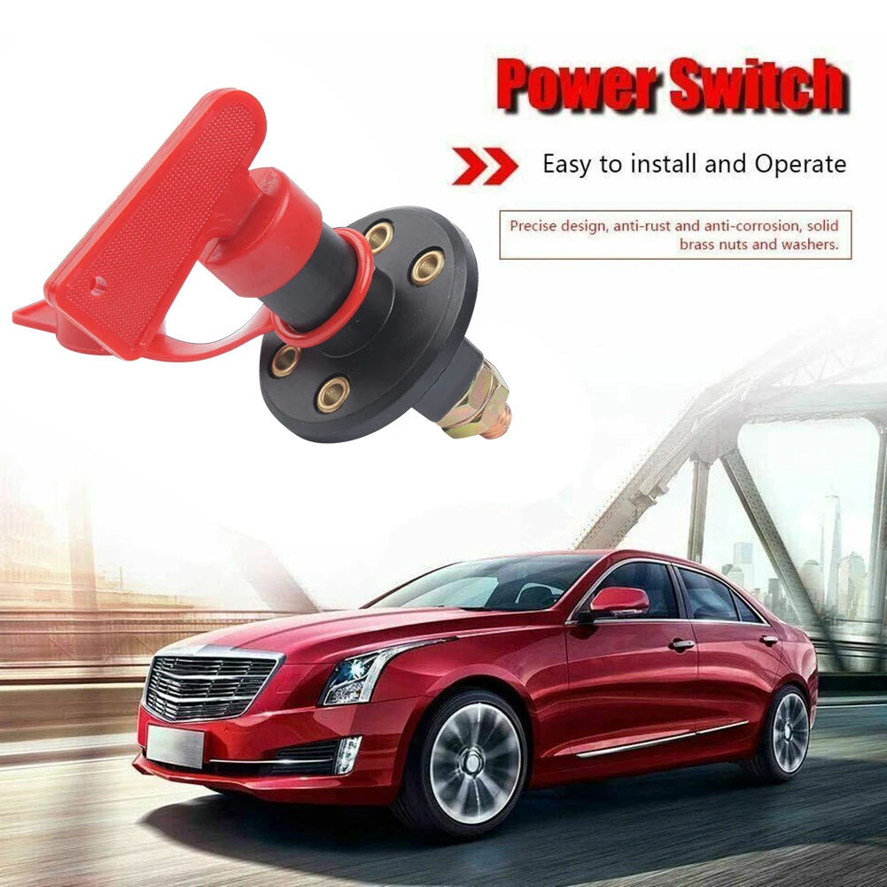 Universal Battery Switch 12V Battery Power Disconnect Switch Rotary Power Kill Cut-off for Auto Truck Boat for Vehicle Car Van