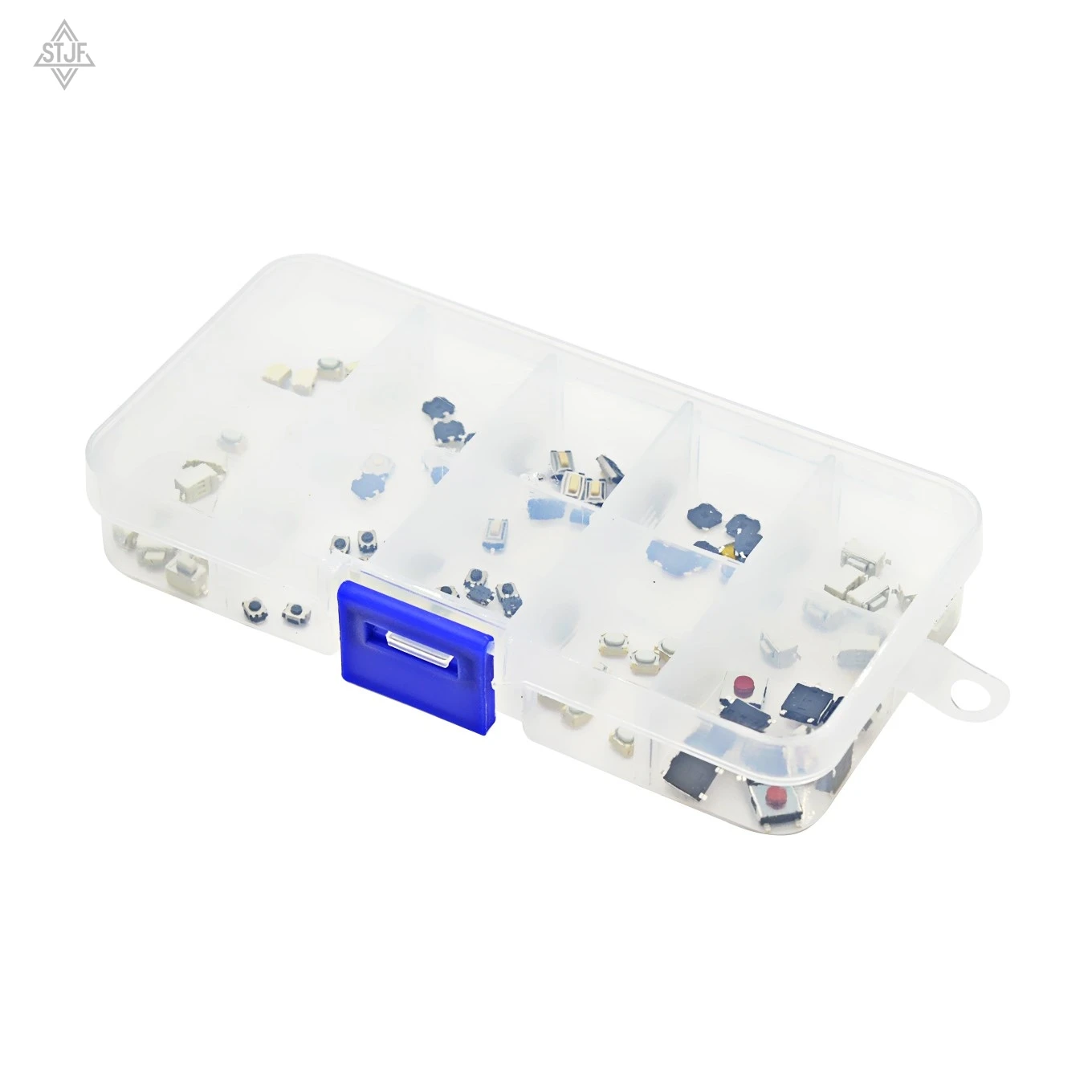 STJF 250Pcs 10-Types Tactile Push Button Switch Car Remote Control Keys Button Touch Microswitch