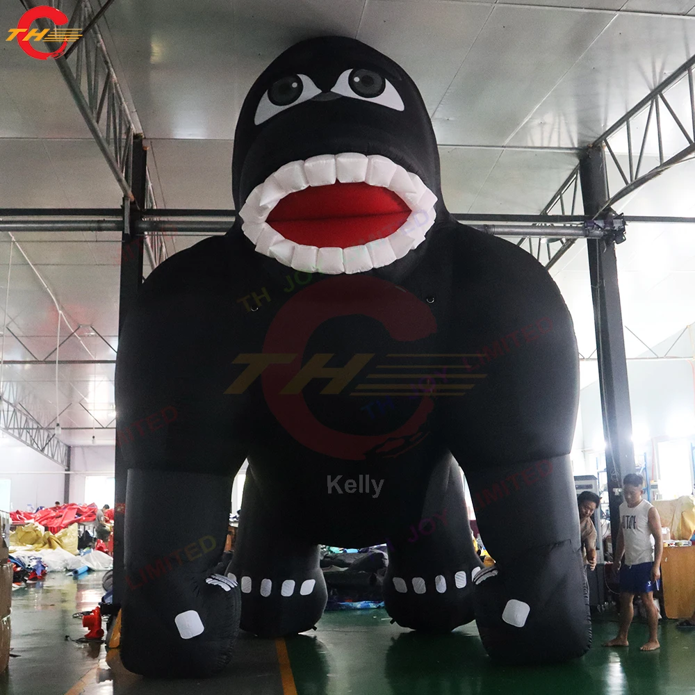 Free Shipping Giant Black Gorilla Replica Model Inflatable Cartoons Decoration for Sale