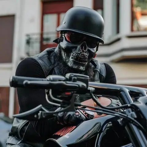 15 Mezzo casco vintage tedesco Mezzo casco Casco da motociclista retrò in stile giapponese estivo occhiali protettivi piacevoli