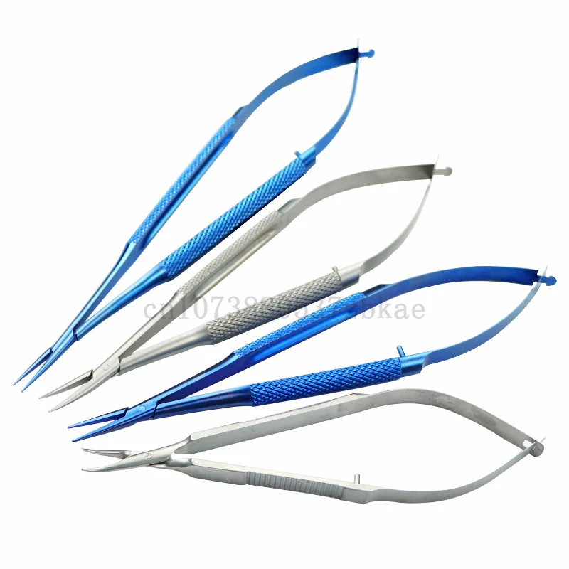 Ophthalmology Microscopic Instruments Round Handle 12.5cm Needle Holder Hand Holder Cosmetic Plastic Needle Eyelid tool