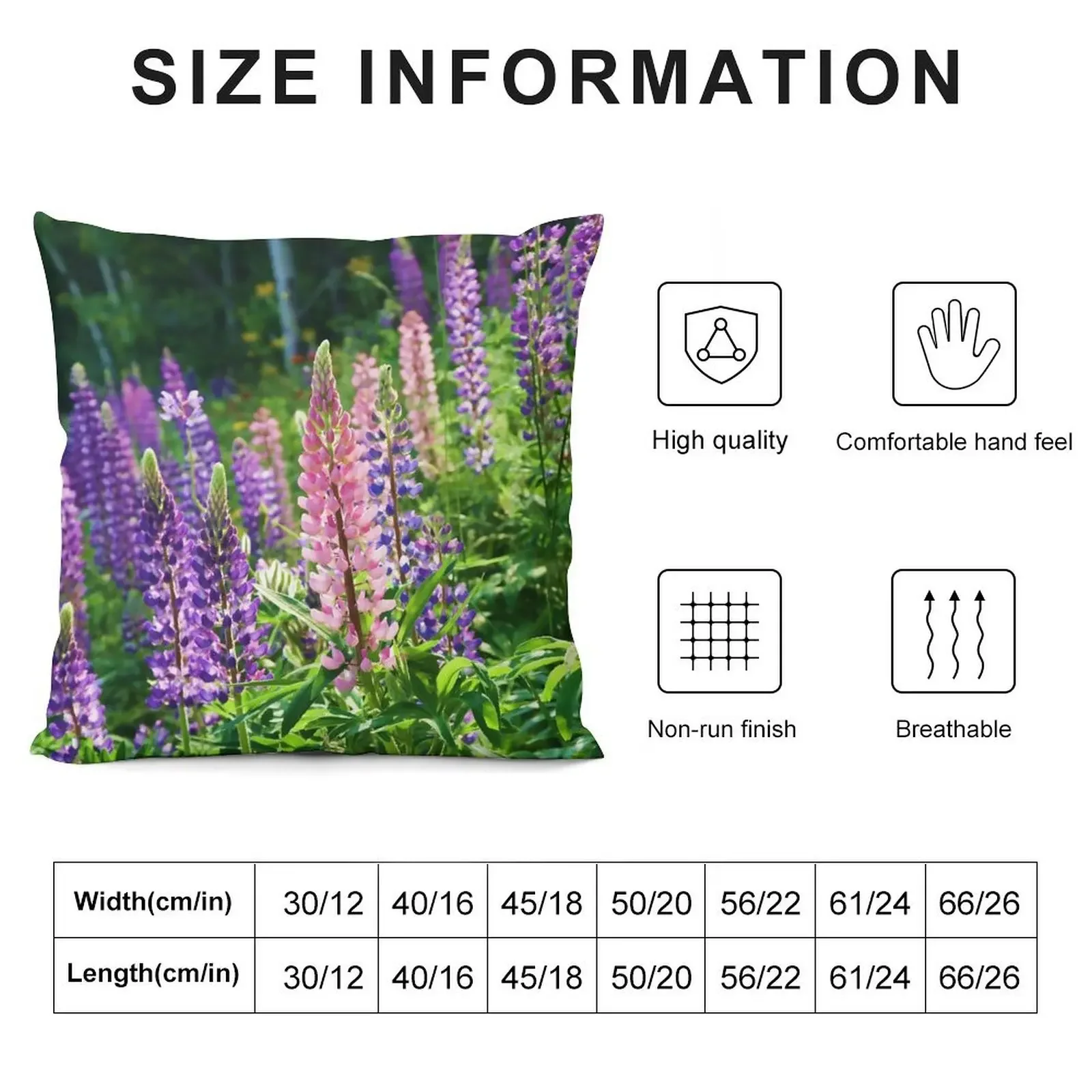 Roadside Lupines Throw Pillow Luxury Pillow Cover Sofa Cushion luxury throw pillow covers