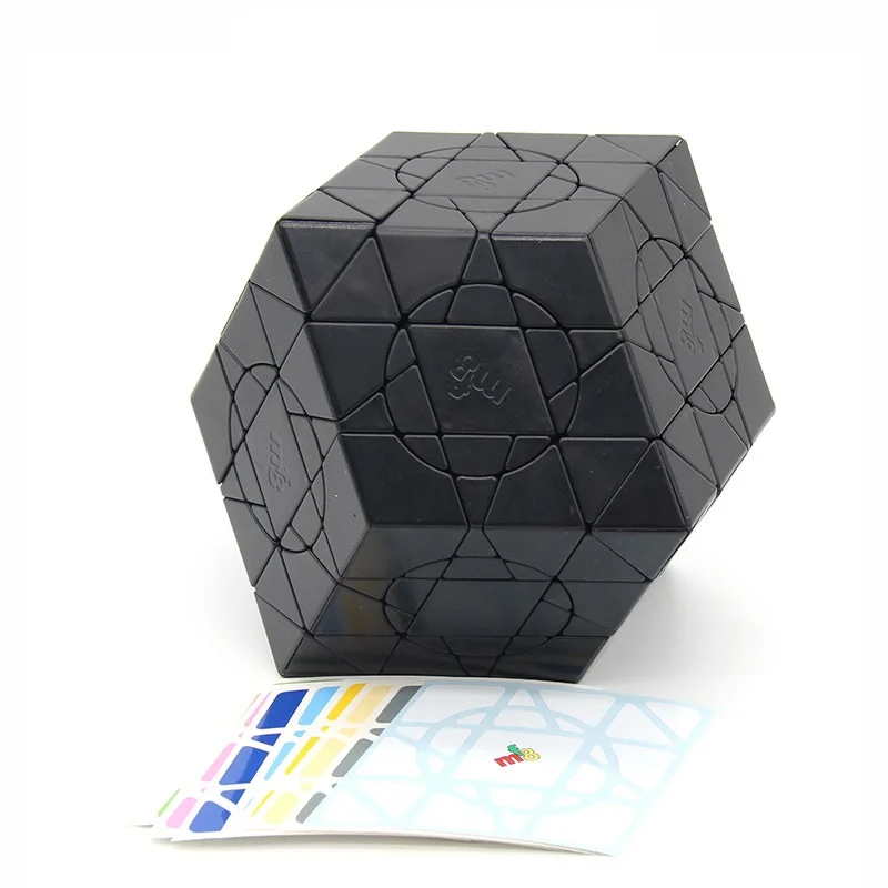 Novo original mf8 louco dodedrombus cubo mágico 3 camada rhombic dodecaedro cubo profissional eduuação brinquedos jogo lógica adesivos