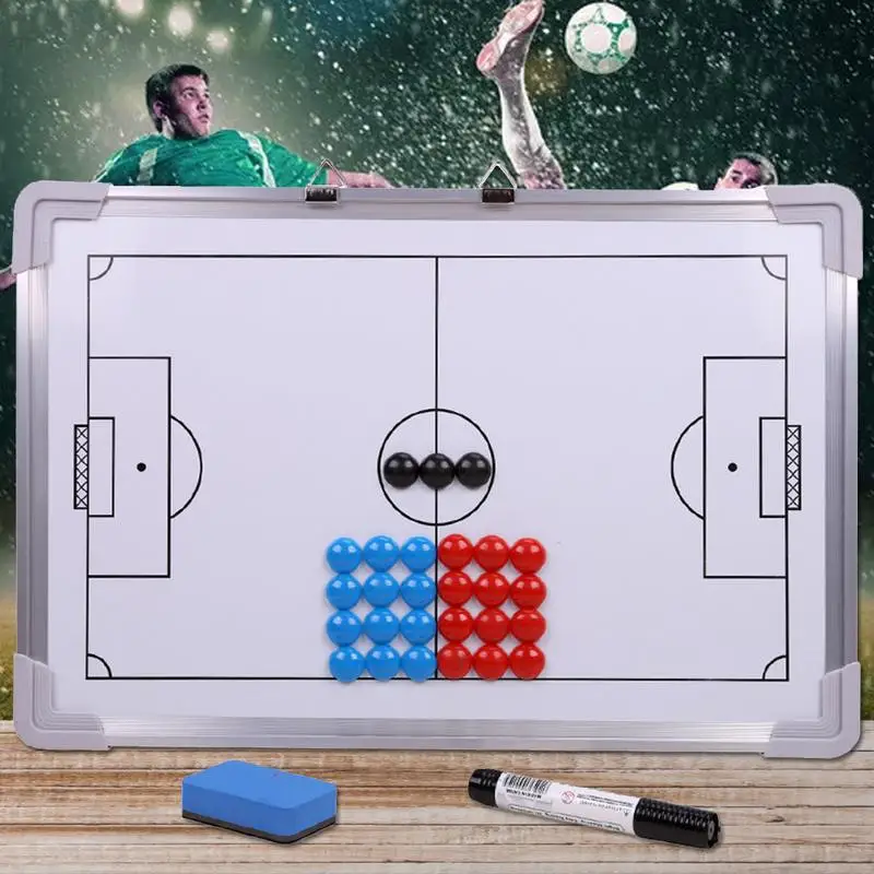 

Hanging Football Soccer Coaching Board Strategy Board Easy to Hang Strategy Kit Durable Football Tactic Gifts for Coaches