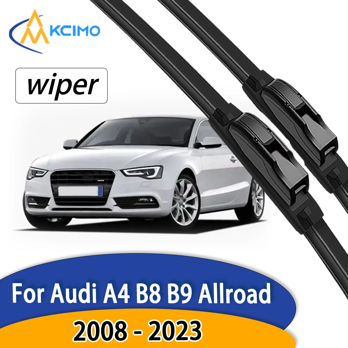 

Soft Rubber Windshield Wiper For Audi A4 B8 B9 Allroad 2008 - 2023 High Performance Car Wipers