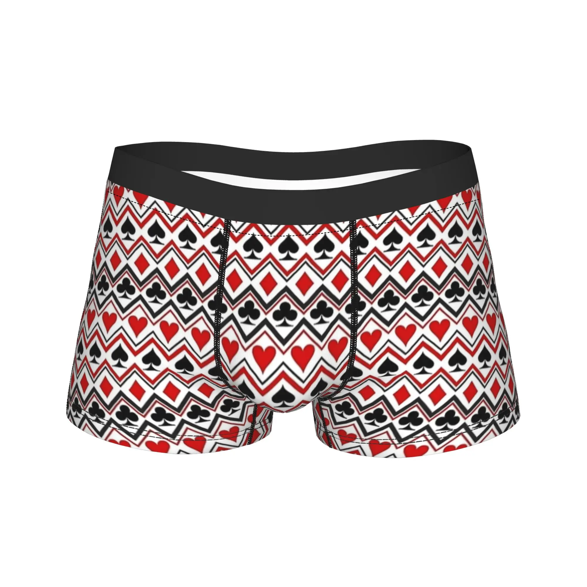 

Костюм с игральными картами, символы, шорты, трусы, нижнее белье, мужские удобные шорты-боксеры высокого качества, трусы большого размера с принтом