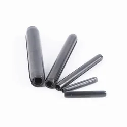 Blackened 65 Manganese Steel Coil Elastic Cylindrical Spiral Pin Double Coil Pin M2M3M4M5M6M8M10